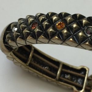 LIA SOPHIA (KIAM FAMILY) Stretch Bracelet Bronze with Earth Tone Gems